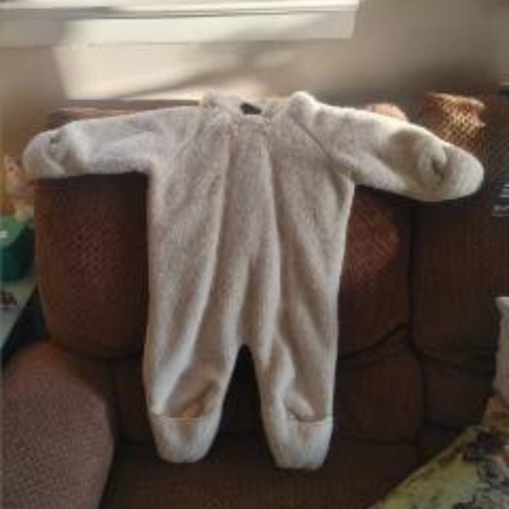LL Bean Infant Fleece Bunting 6-12 Mo